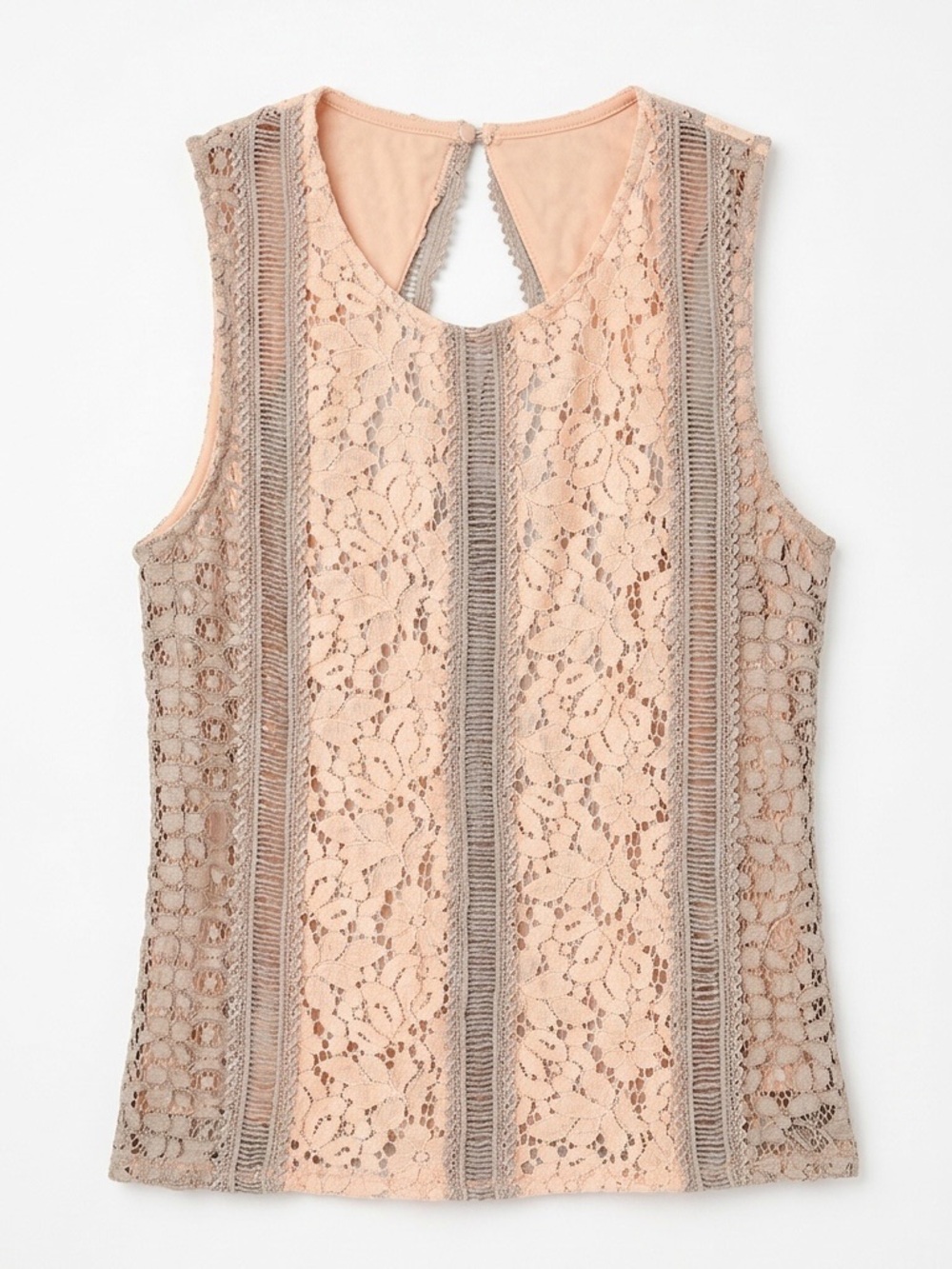 Aritzia Lace Sleeveless Top in Light Blush Pink